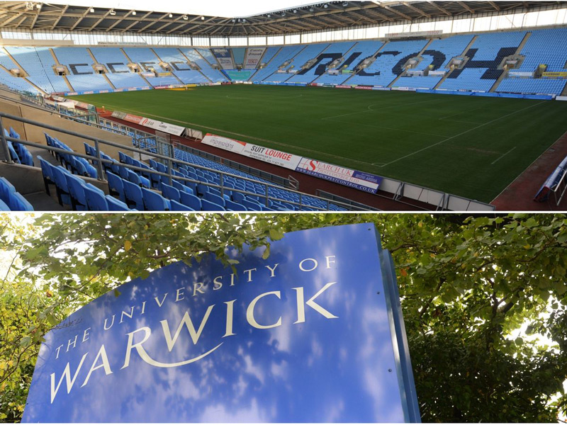 Coventry City Stadium and The University of Warwick